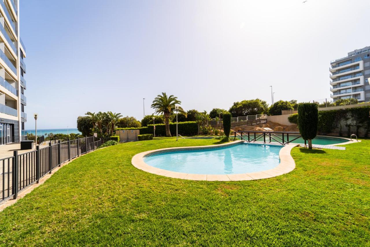 Primera Linea De Mar Con Piscina, Gimnasio Y Parking 2 Hab Y 2 Banos Villajoyosa Bagian luar foto